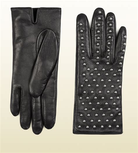 gucci women's leather gloves.